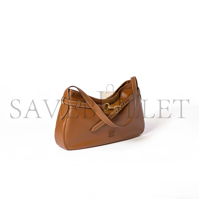 MIU MIU AVENTURE LEATHER BAG 5BC181 (40*24*7cm) MIU MIU AVENTURE LEATHER BAG 5BC181 (40*24*7cm)